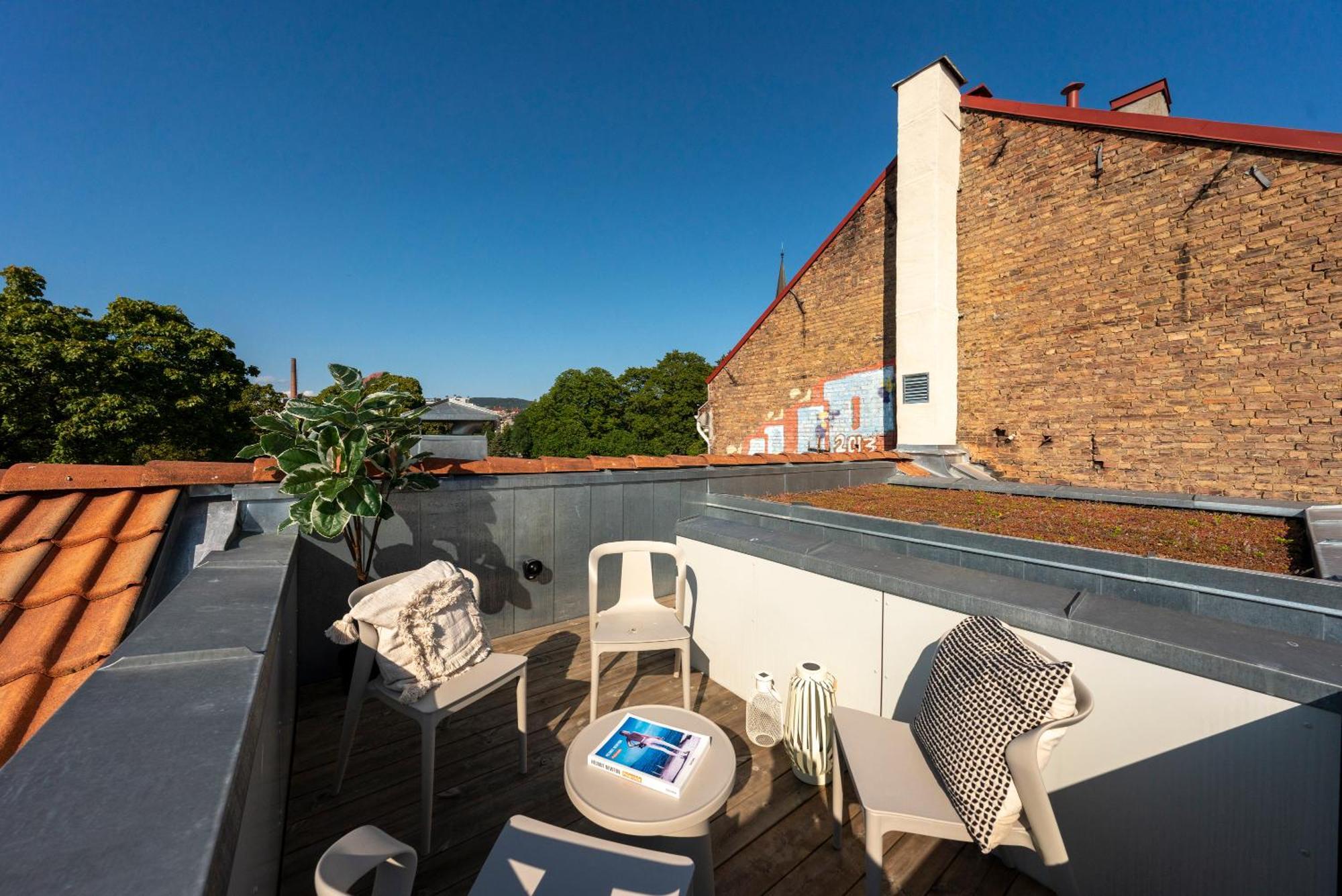 Appartement Dinbnb Gruenerlokka I Penthouse With Private Rooftop I 2-bedroom With Double Queen & 2 Bathrooms *